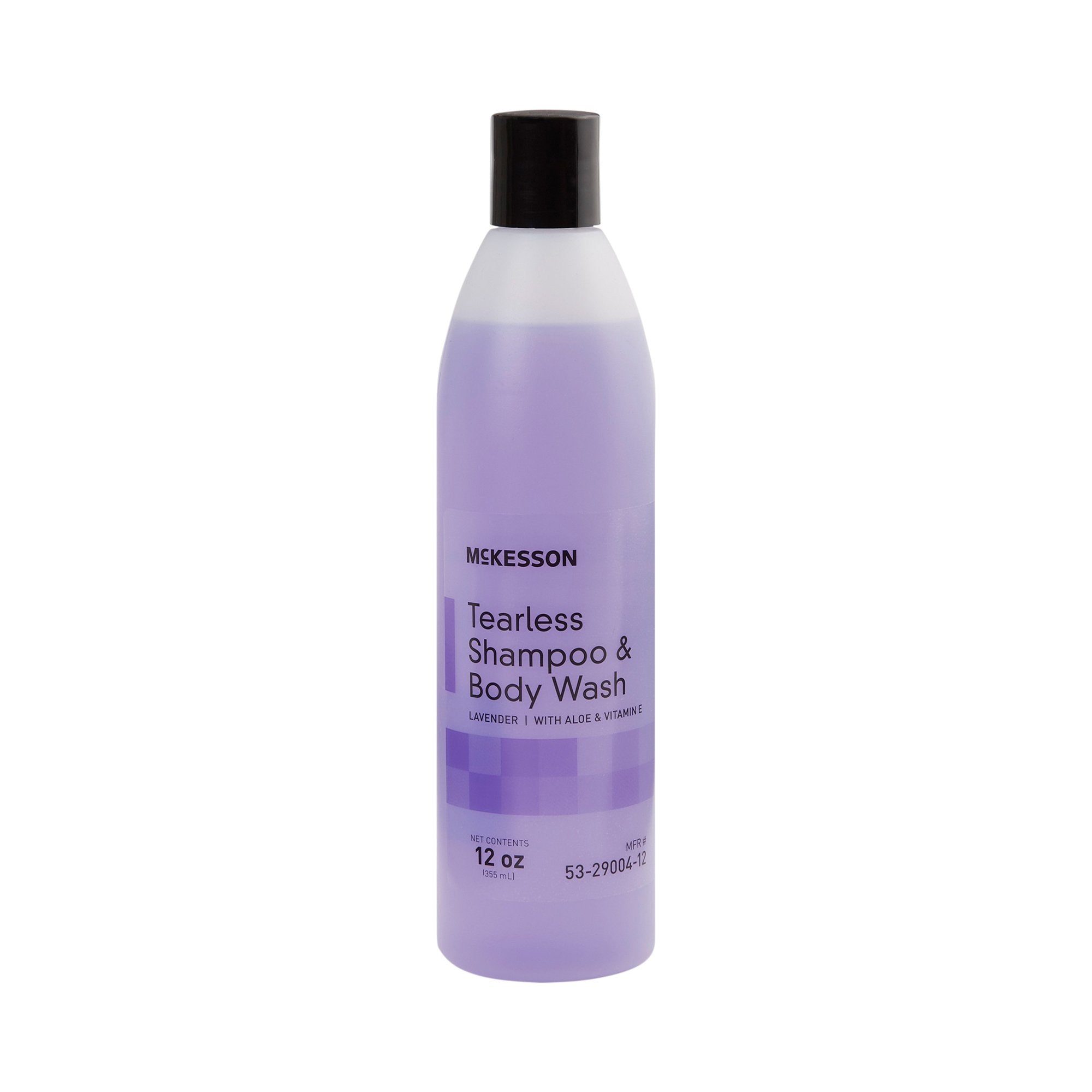 McKesson Lavender Scented Shampoo and Body Wash, 12 Oz-Tearless Shampoo and Body Wash McKesson 12 oz. Flip Top Bottle Lavender Scent