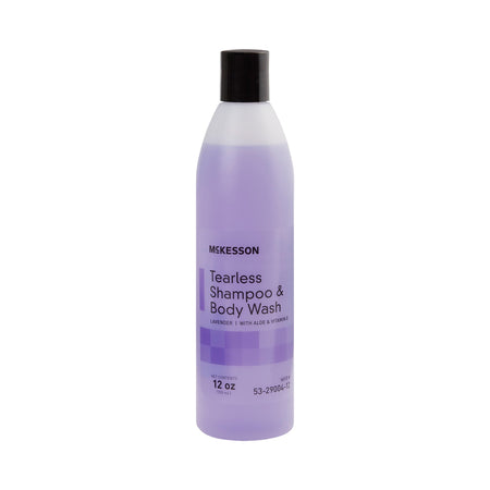 McKesson Lavender Scented Shampoo and Body Wash, 12 Oz-Tearless Shampoo and Body Wash McKesson 12 oz. Flip Top Bottle Lavender Scent
