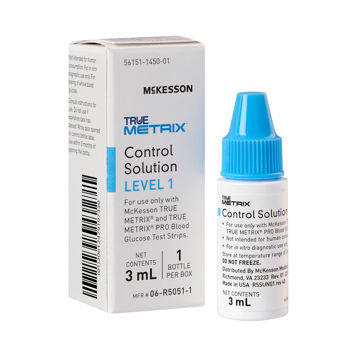 McKesson TRUE METRIX® Glucose Control Solution, 3 mL - Diagnostic Instruments and Supplies>Diabetes Monitoring>Glucose Met...