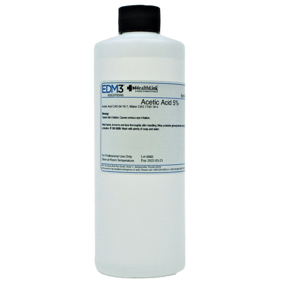 EDM 3 Acetic Acid Chemistry Reagent-Chemistry Reagent Acetic Acid ACS Grade 5% 16 oz.