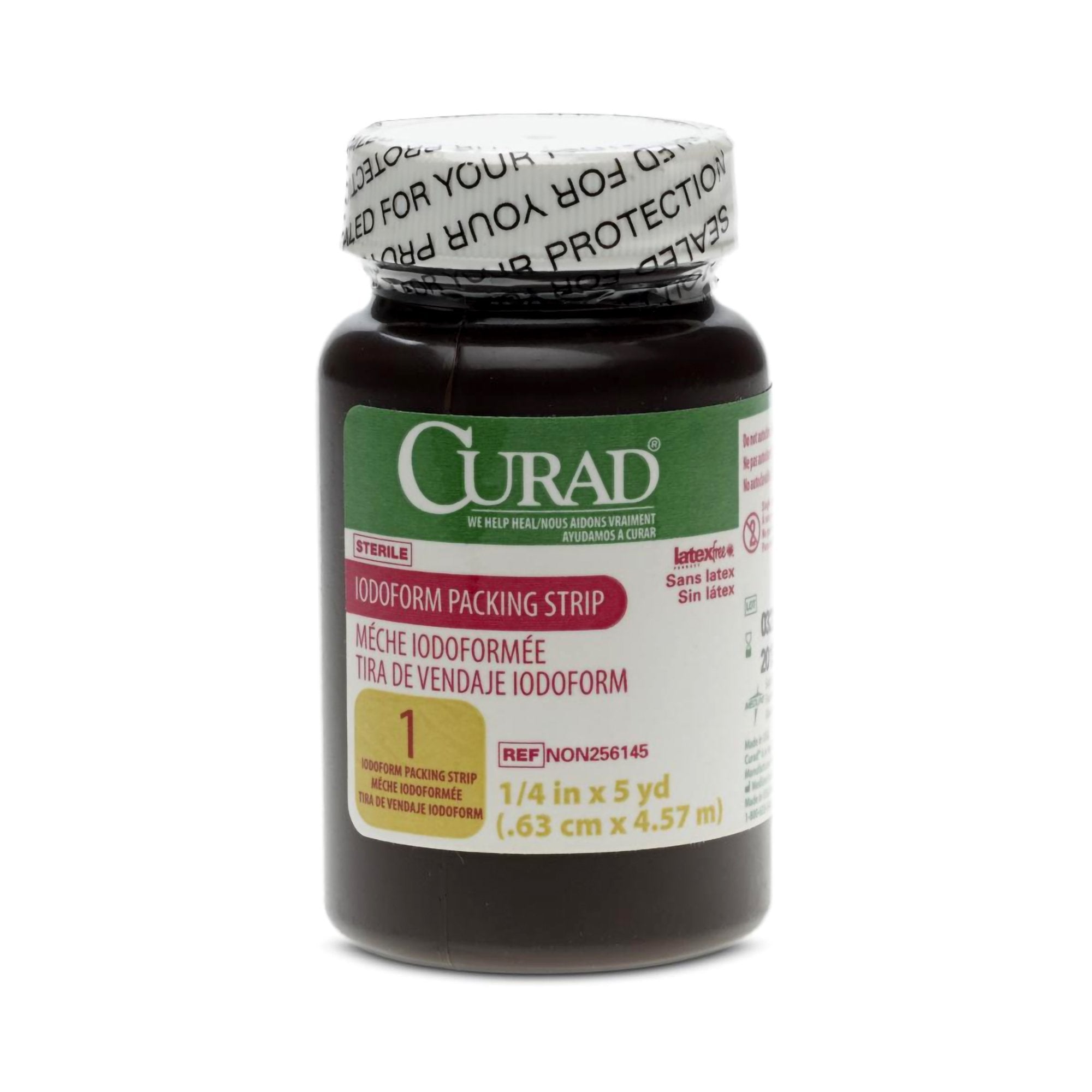 Curad Iodoform Wound Packing Strip, 1/4 Inch x 5 Yard-Wound Packing Strip Curad Iodoform 1/4 Inch X 5 Yard Sterile