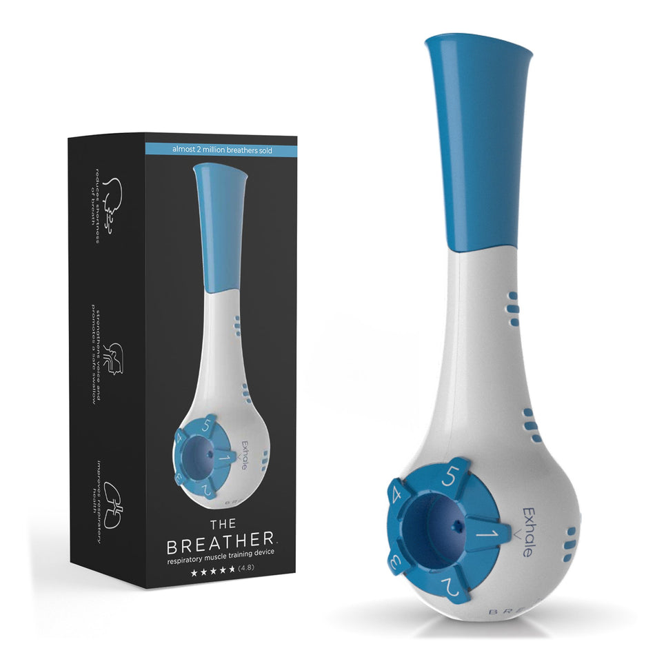 The Breather Respiratory Exerciser, Blue-Inhaler Therapy System The Breather Adult