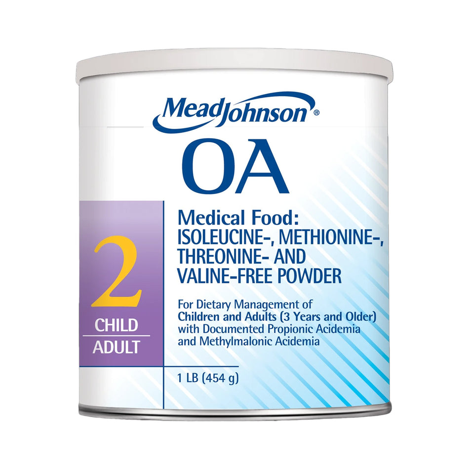 OA 2 Vanilla Scent Medical Food for the Dietary Management of Propionic Acidemia and Methylmalonic Acidemia, 1 lb. Can-Oral Supplement OA 2 Vanilla Flavor Powder 1 lb. Can