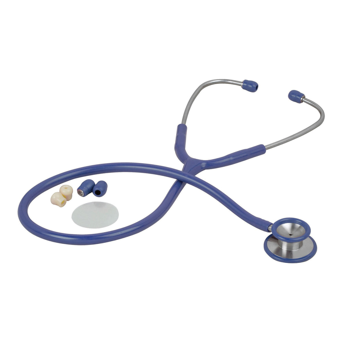 Veridian Pinnacale Series Stainless Steel Stethoscope, Blue-Clinician Stethoscope Veridian Blue 1-Tube 25 Inch Tube Double Sided Chestpiece