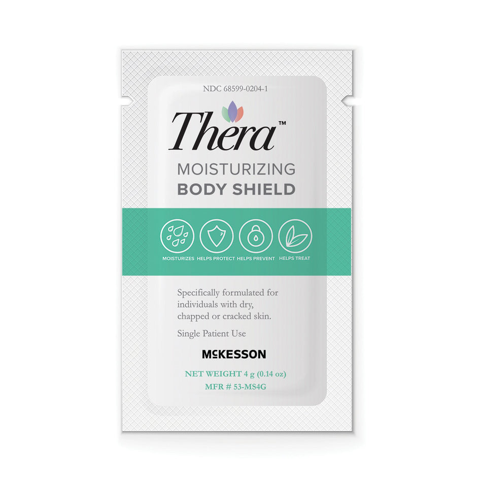 McKesson Thera Moisturizing Body Shield, Individual Packets-Skin Protectant Thera Moisturizing Body Shield 4 Gram Individual Packet Scented Cream