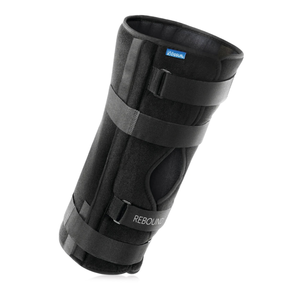 Ossur Rebound Knee Immobilizer, One Size Fits Most, 18-Inch Length-Knee Immobilizer Ossur Rebound One Size Fits Most 10-1/4 to 26-1/2 Inch Thigh Circumference 18 Inch Length Left or Right Knee