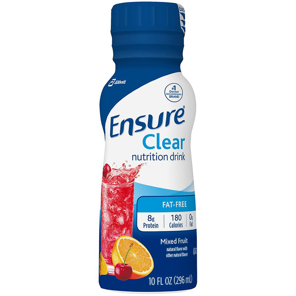 Ensure Clear Therapeutic Nutrition, Mixed Fruit, 10-ounce bottle-Oral Supplement Ensure Clear Mixed Fruit Flavor Liquid 10 oz. Bottle
