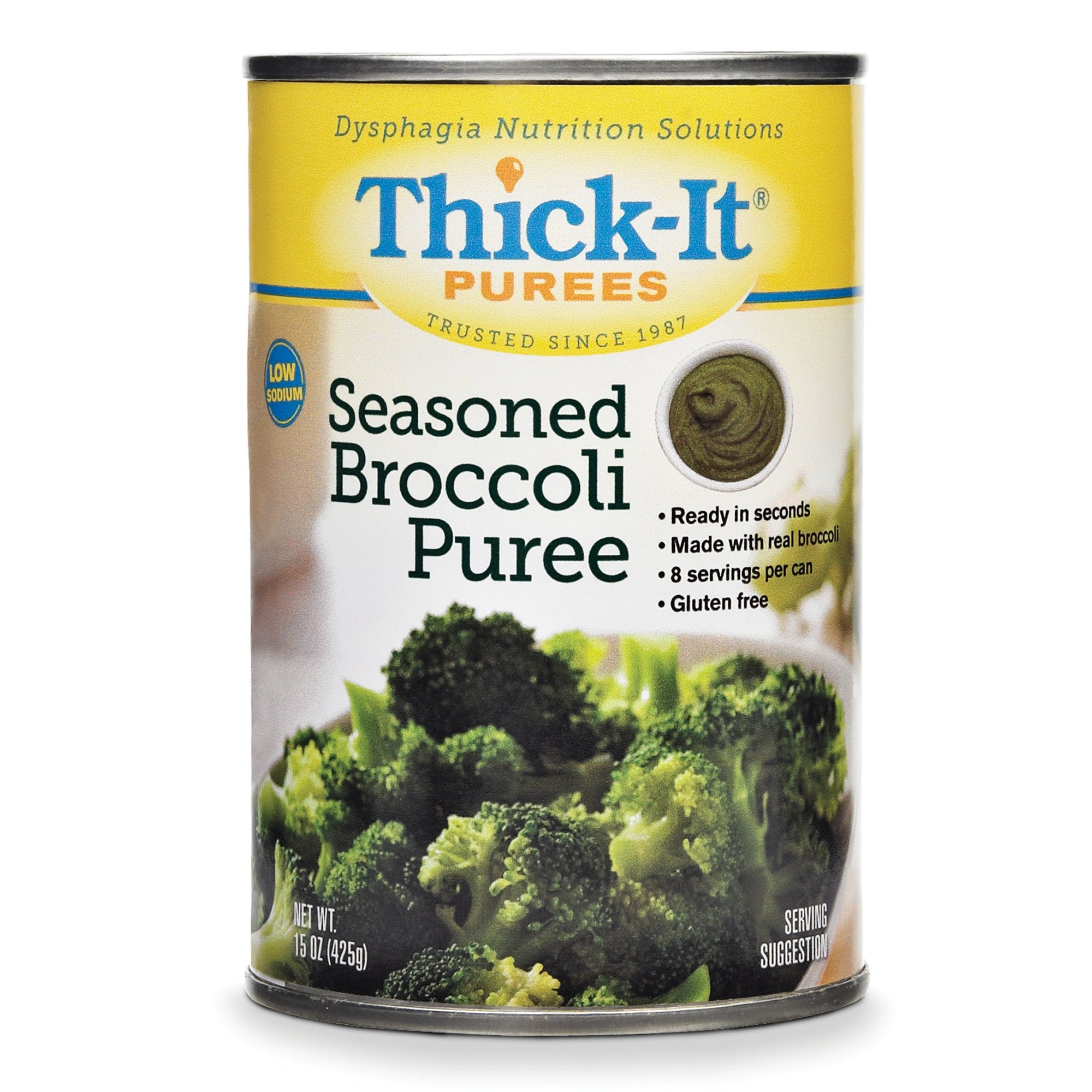Thick-It Broccoli Pure, 15-ounce Can-Thickened Food Thick-It 15 oz. Can Broccoli Flavor Puree IDDSI Level 4 Extremely Thick/Pureed