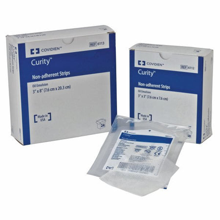 Curity Oil Emulsion Impregnated Dressing, 3 x 8 Inch-Oil Emulsion Impregnated Dressing Curity Rectangle 3 X 8 Inch Sterile