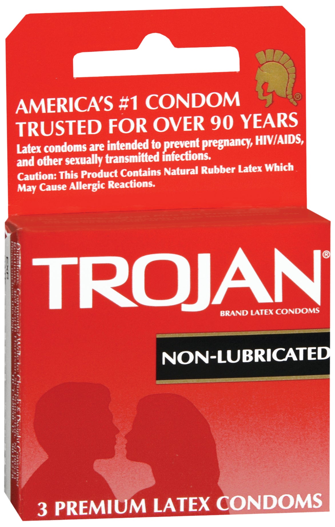 Trojan Nonlubricated Latex Condom-Condom Trojan Non Lubricated One Size Fits Most 3 per Box