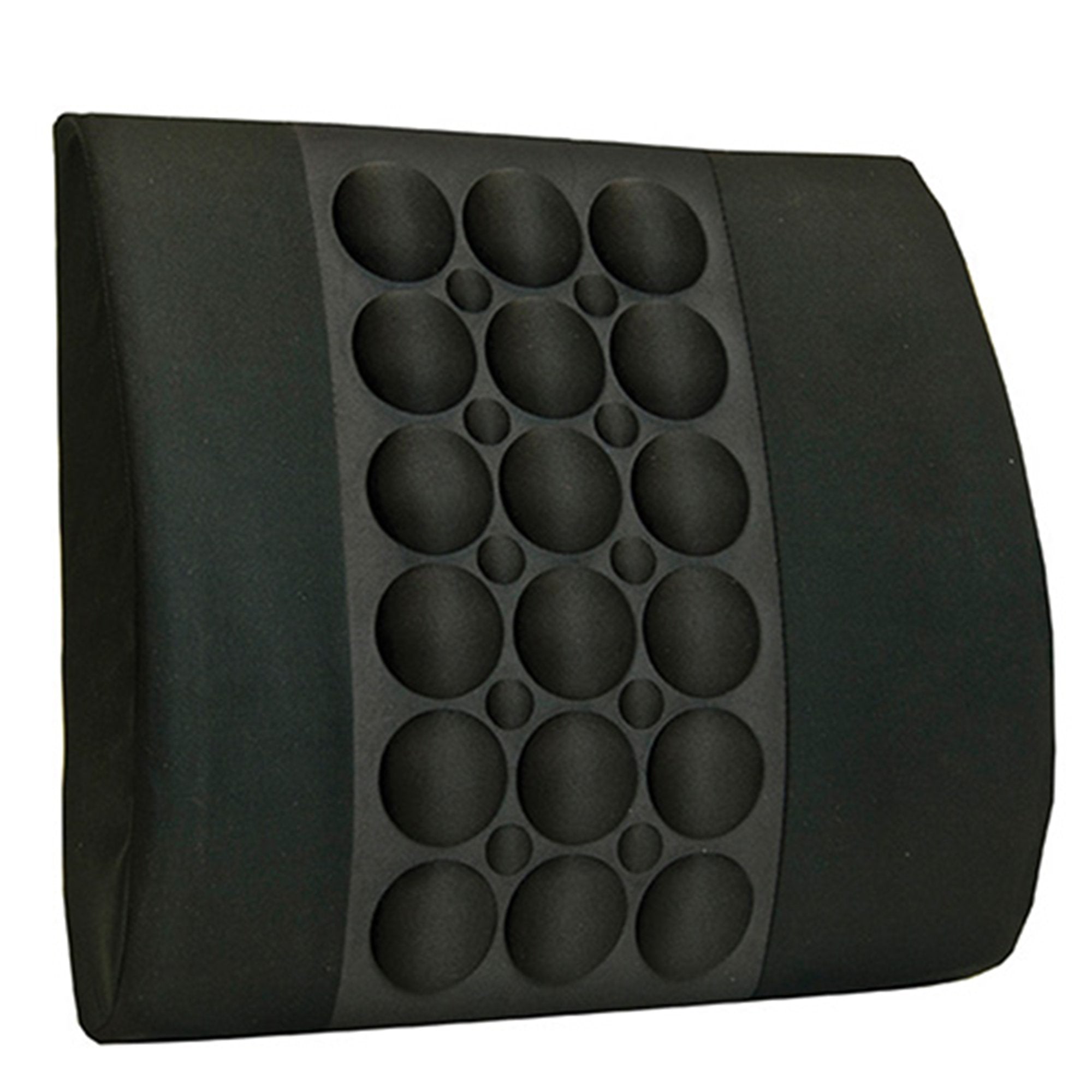 IMAK Ergo Lumbar Cushion, 13.5 in. W x 4 in. D x 13.8 in. H, Foam, Black, Non-inflatable-Lumbar Support Cushion IMAK Ergo Back Cushion 13-1/2 W X 13-4/5 L X 4 D Inch Foam