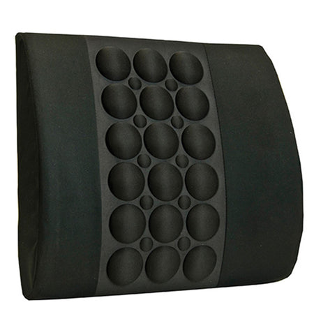 IMAK Ergo Lumbar Cushion, 13.5 in. W x 4 in. D x 13.8 in. H, Foam, Black, Non-inflatable-Lumbar Support Cushion IMAK Ergo Back Cushion 13-1/2 W X 13-4/5 L X 4 D Inch Foam