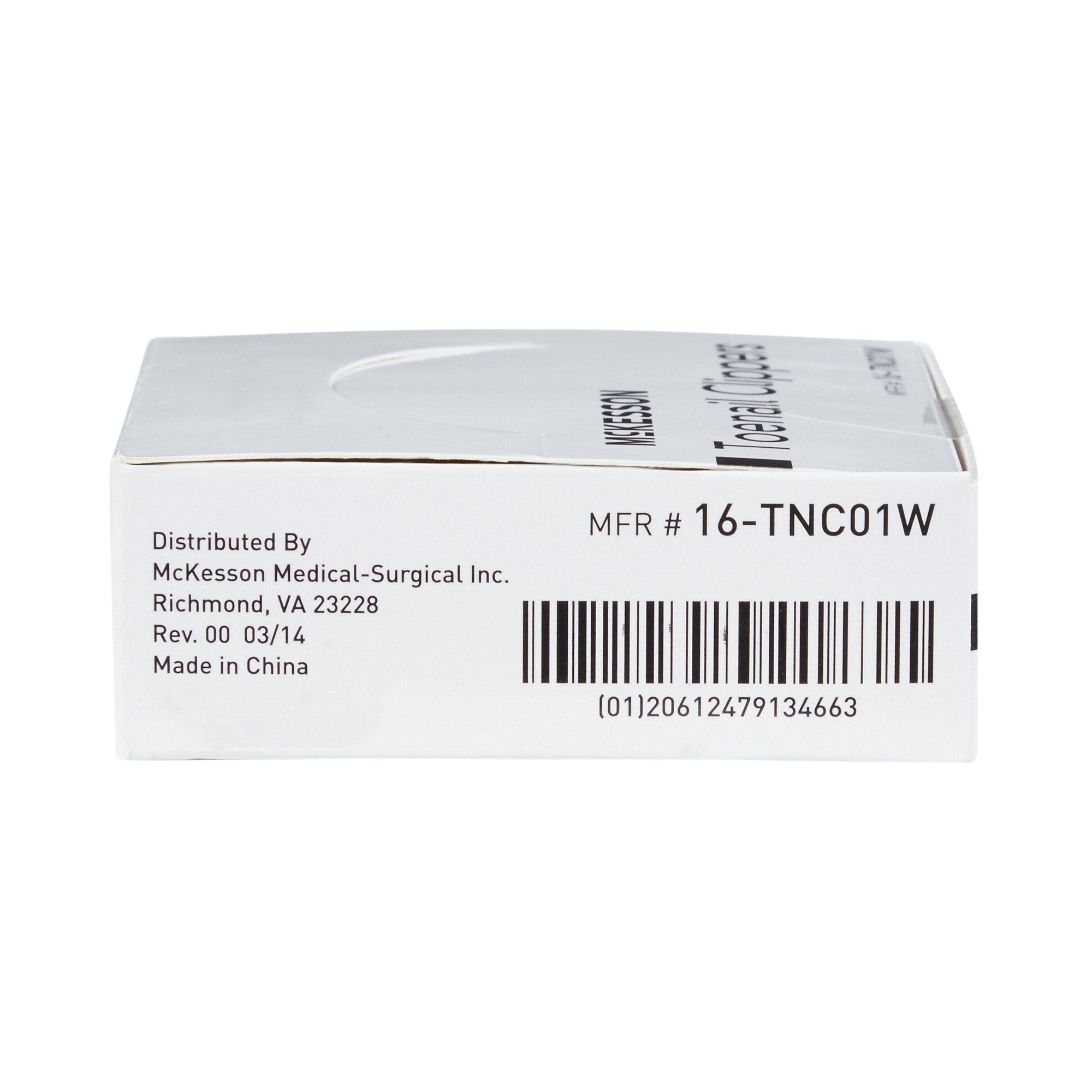 McKesson Toenail Clippers, Thumb Squeeze Lever-Toenail Clippers McKesson Thumb Squeeze Lever
