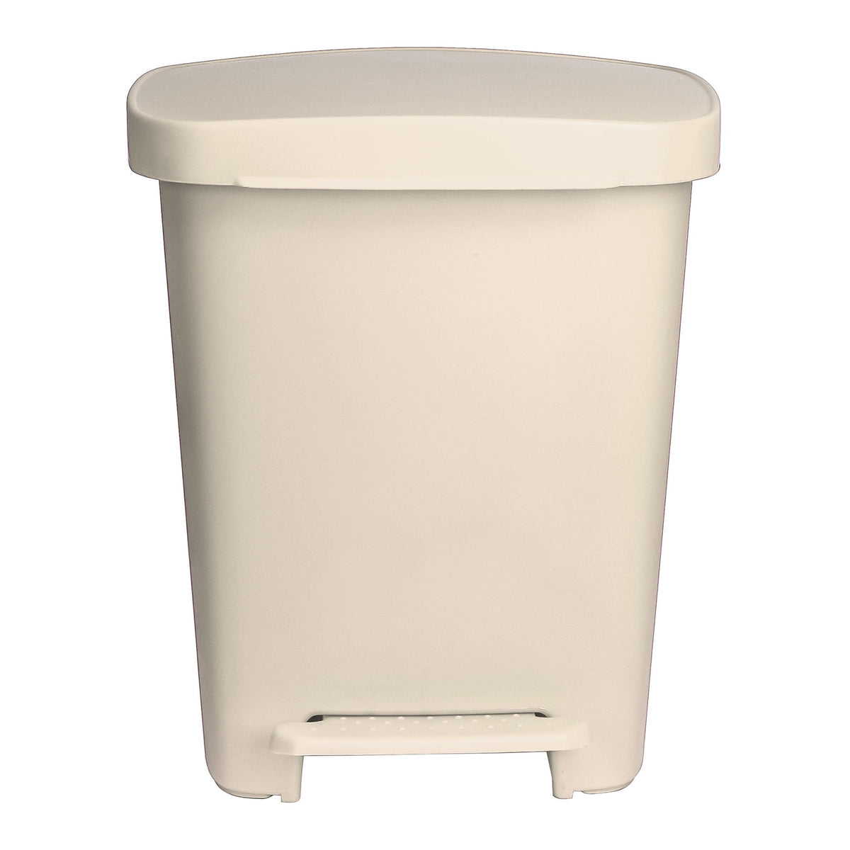 McKesson Waste Can with Step-On Pedal, Plastic, Beige, 15.16 x 14.37 x 18.9 Inch - Housekeeping>Waste Receptacles - McKess...