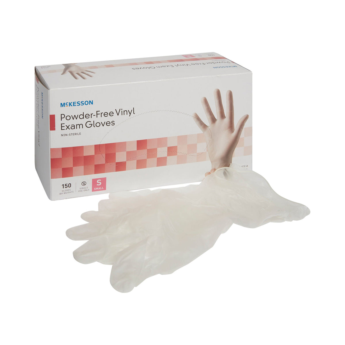 McKesson Vinyl Exam Glove, Small, Clear - Gloves>Exam Gloves - McKesson Brand