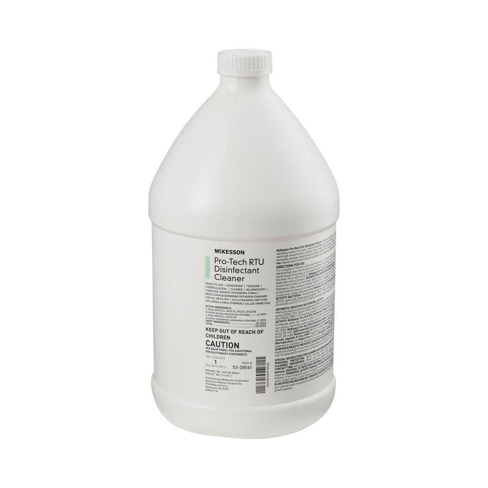McKesson Pro-Tech Surface Disinfectant Cleaner Alcohol-Based Liquid, Non-Sterile, Floral Scent, 1 gal Jug-McKesson Pro-Tech Surface Disinfectant Cleaner Quaternary Based J-Fill Dispensing Systems Liquid 1 gal. Jug Floral Scent NonSterile