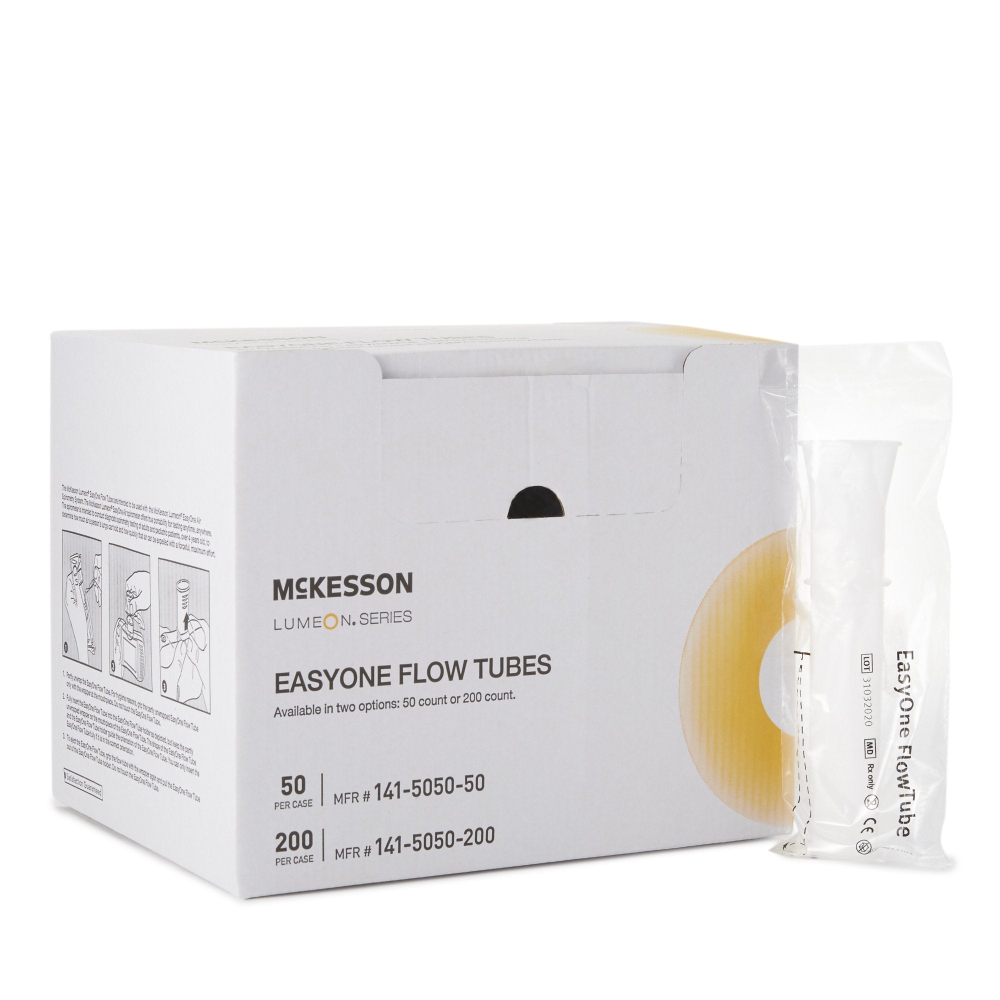 McKesson Lumeon Flow Tube Mouthpiece-McKesson LUMEON Mouthpiece Plastic Disposable