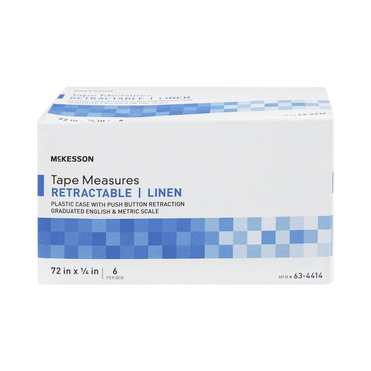 McKesson Cloth Tape Measure-Measurement Tape McKesson 72 Inch Cloth Reusable English / Metric
