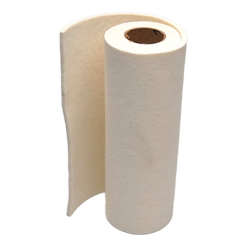 McKesson White Wool / Rayon Nonadhesive Orthopedic Felt, 12 Inch x 4 Foot-Orthopedic Felt Roll Non-Adhesive McKesson 12 X 48 Inch Wool / Rayon NonSterile