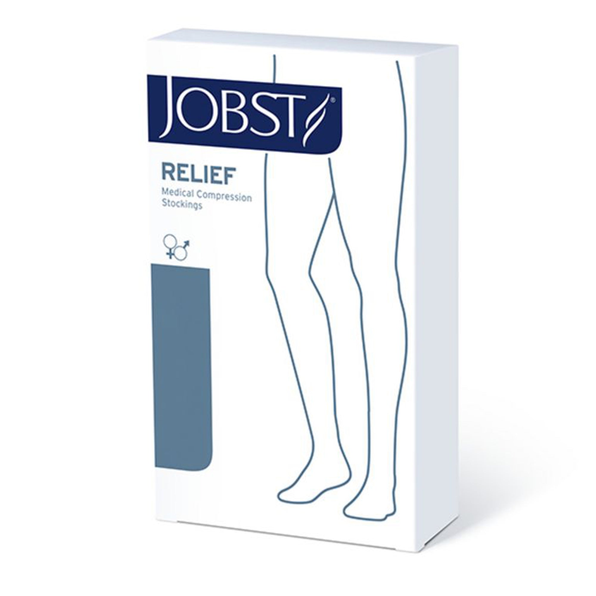 Jobst Relief Compression Stockings Medium, Beige-Compression Stocking JOBST Relief Knee High Medium Beige Closed Toe