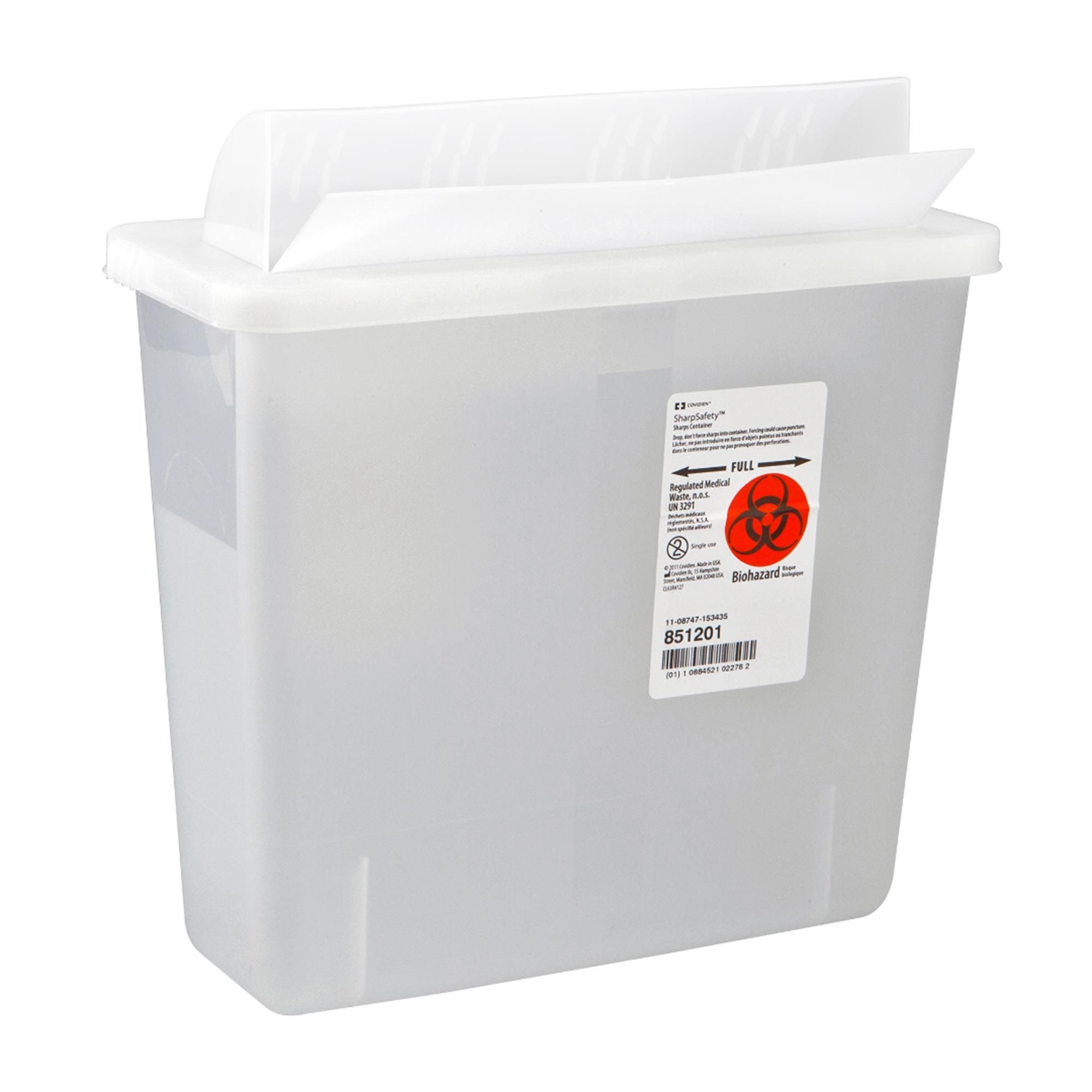 In-Room™ Multi-purpose Sharps Container, 1-1/4 Gallon, 10.75 x 11 x 4.75 Inch - Needles and Syringes>Sharps Collectors>Sha...