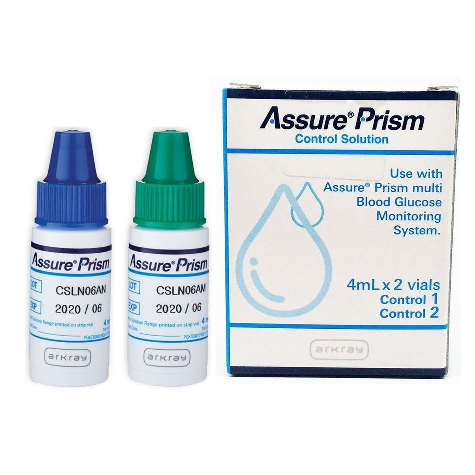 Assure Prism Control Blood Glucose Test, 2 Levels-Diabetes Management Test Control Set Assure Prism Blood Glucose Test 2 Levels