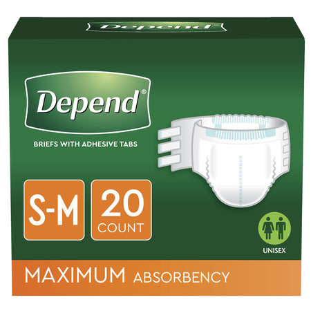 Depend Fresh Protection Maximum Absorbency Underwear, Small / Medium-Unisex Adult Incontinence Brief Depend Small / Medium Disposable Heavy Absorbency