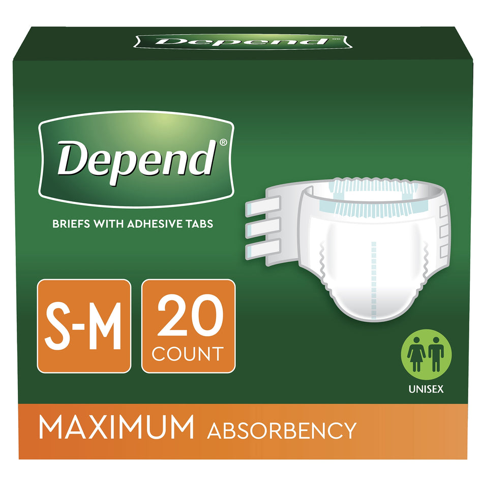 Depend Fresh Protection Maximum Absorbency Underwear, Small / Medium-Unisex Adult Incontinence Brief Depend Small / Medium Disposable Heavy Absorbency