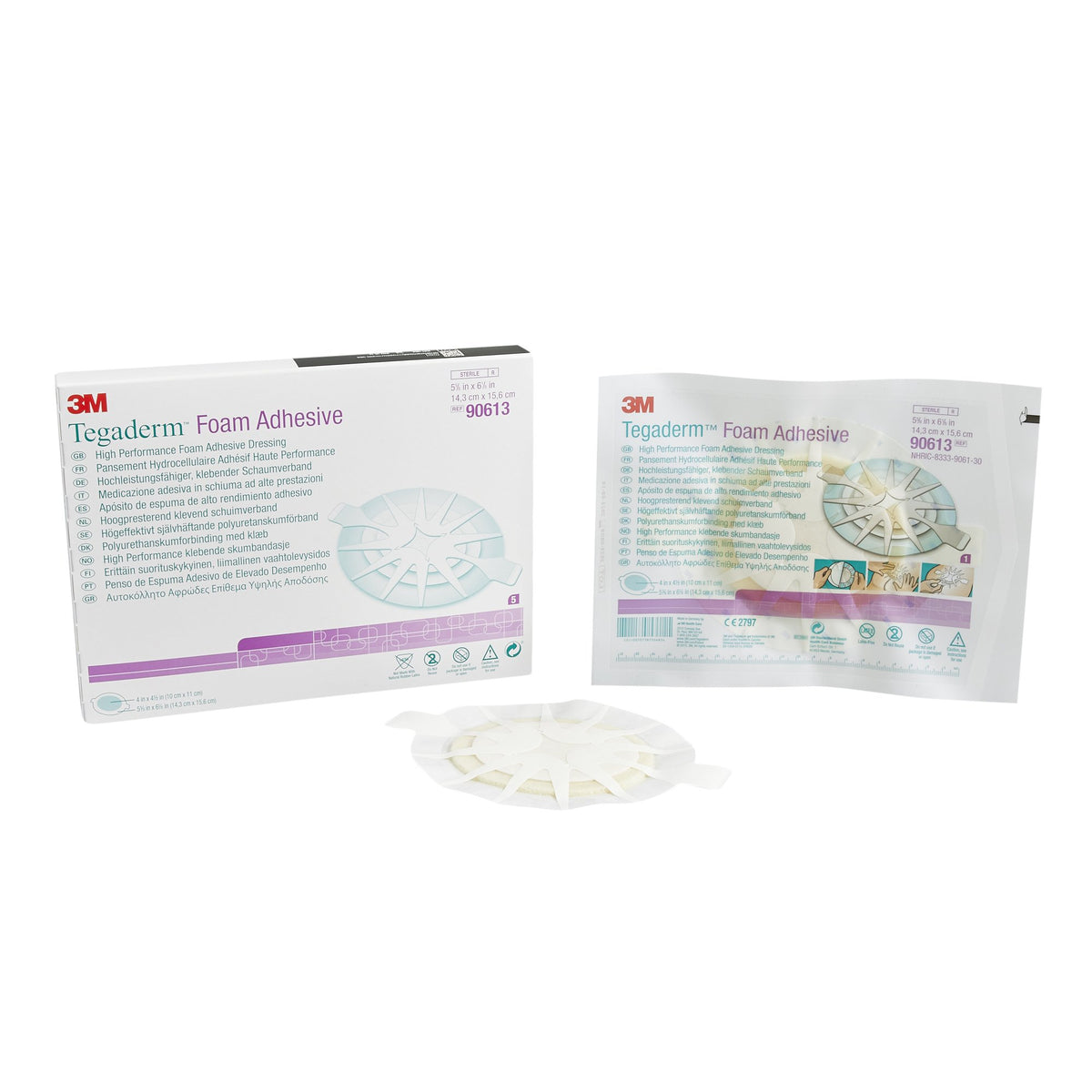 3M™ Tegaderm™ High Performance Adhesive w/ Border Foam Dressing, 14.3 x 15.6 cm - Wound Care>Advanced Wound Care>Foam Dres...