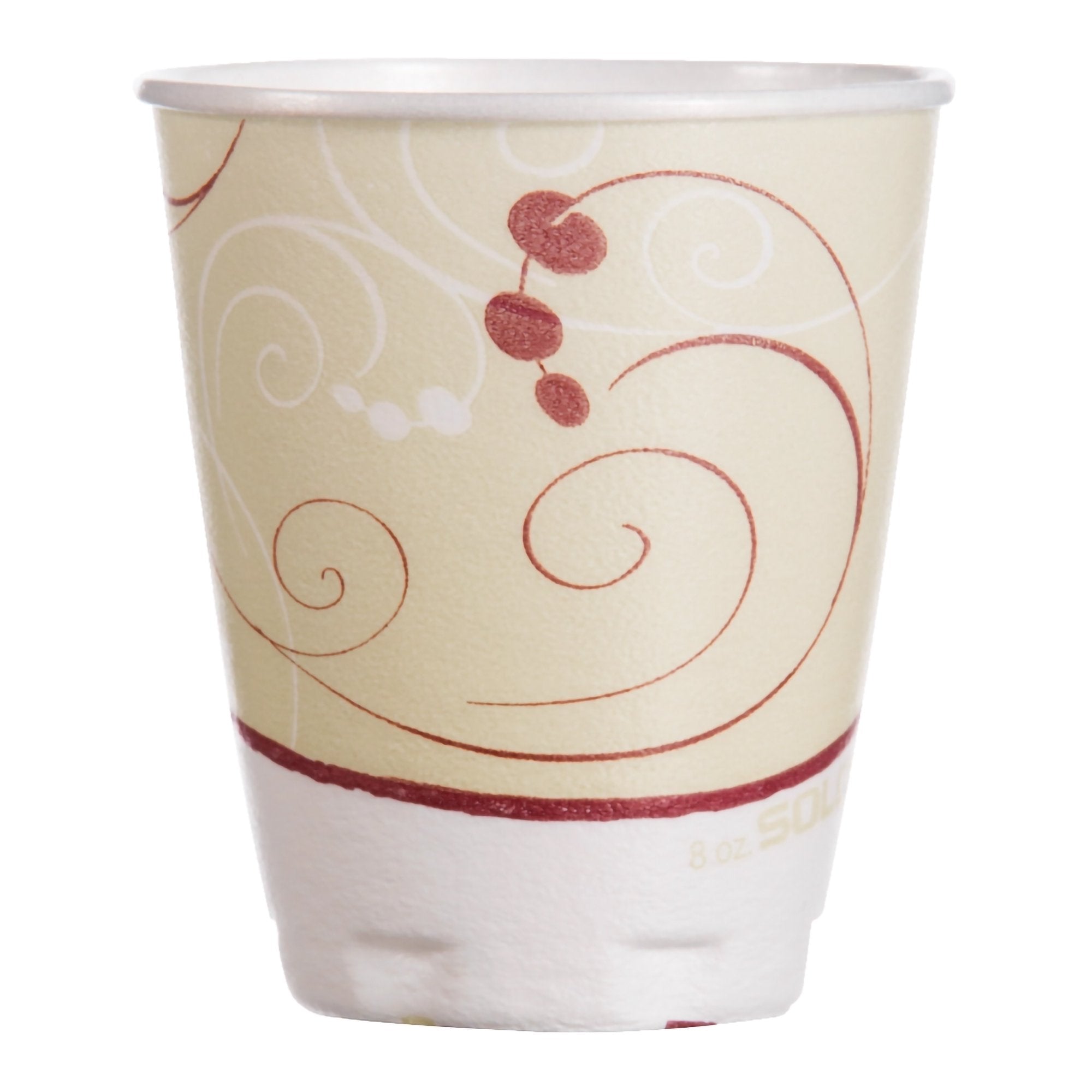 Trophy Plus Symphony Print Drinking Cup, 8 oz.-Insulated Drinking Cup Trophy Plus 8 oz. Symphony Print Paper Disposable