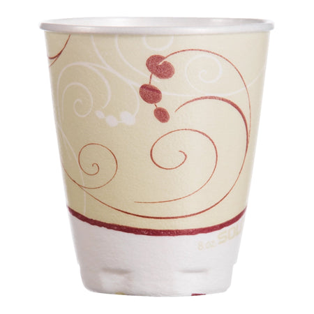 Trophy Plus Symphony Print Drinking Cup, 8 oz.-Insulated Drinking Cup Trophy Plus 8 oz. Symphony Print Paper Disposable