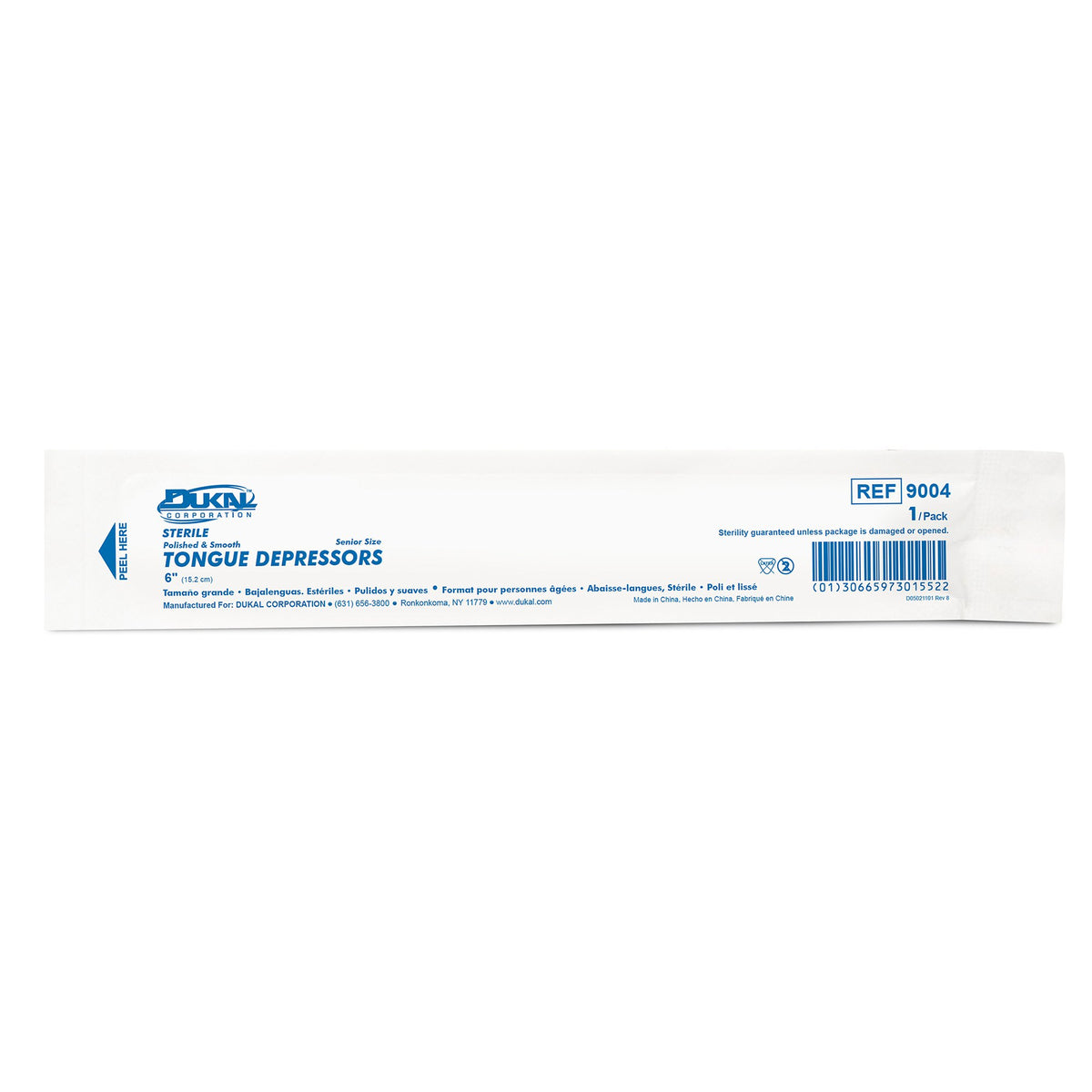 Dukal™ Individually Wrapped Tongue Depressors - Instruments>Tongue Depressors - Dukal