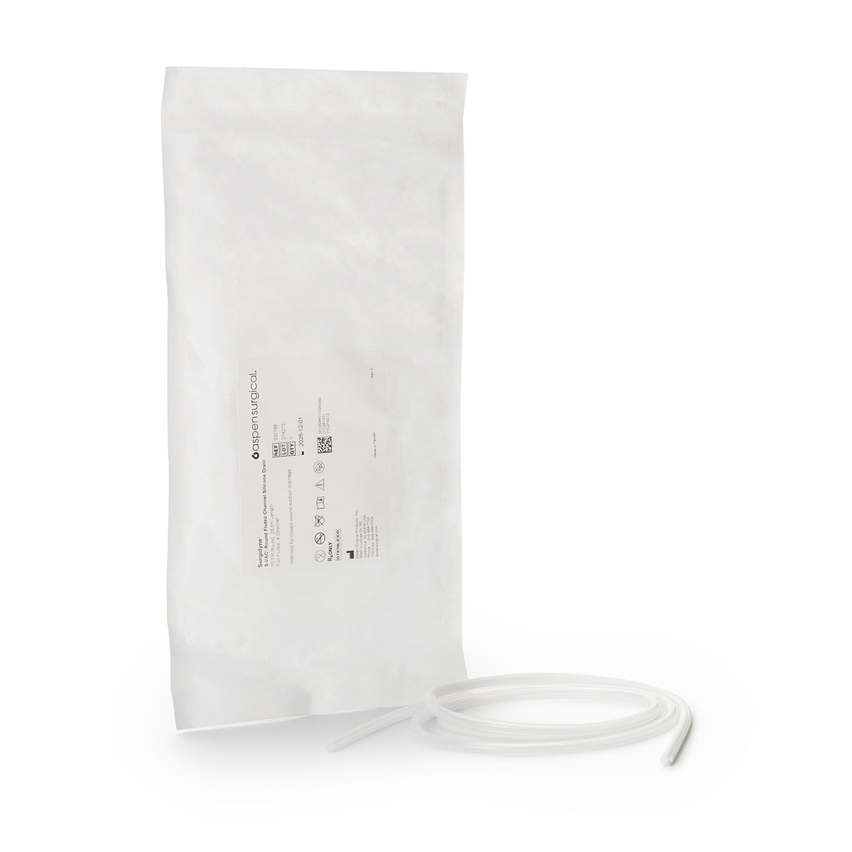 S-Vac� Wound Drain, 15 Fr.-Wound Drain Tube S-Vac� Silicone 15 Fr. Size Sterile