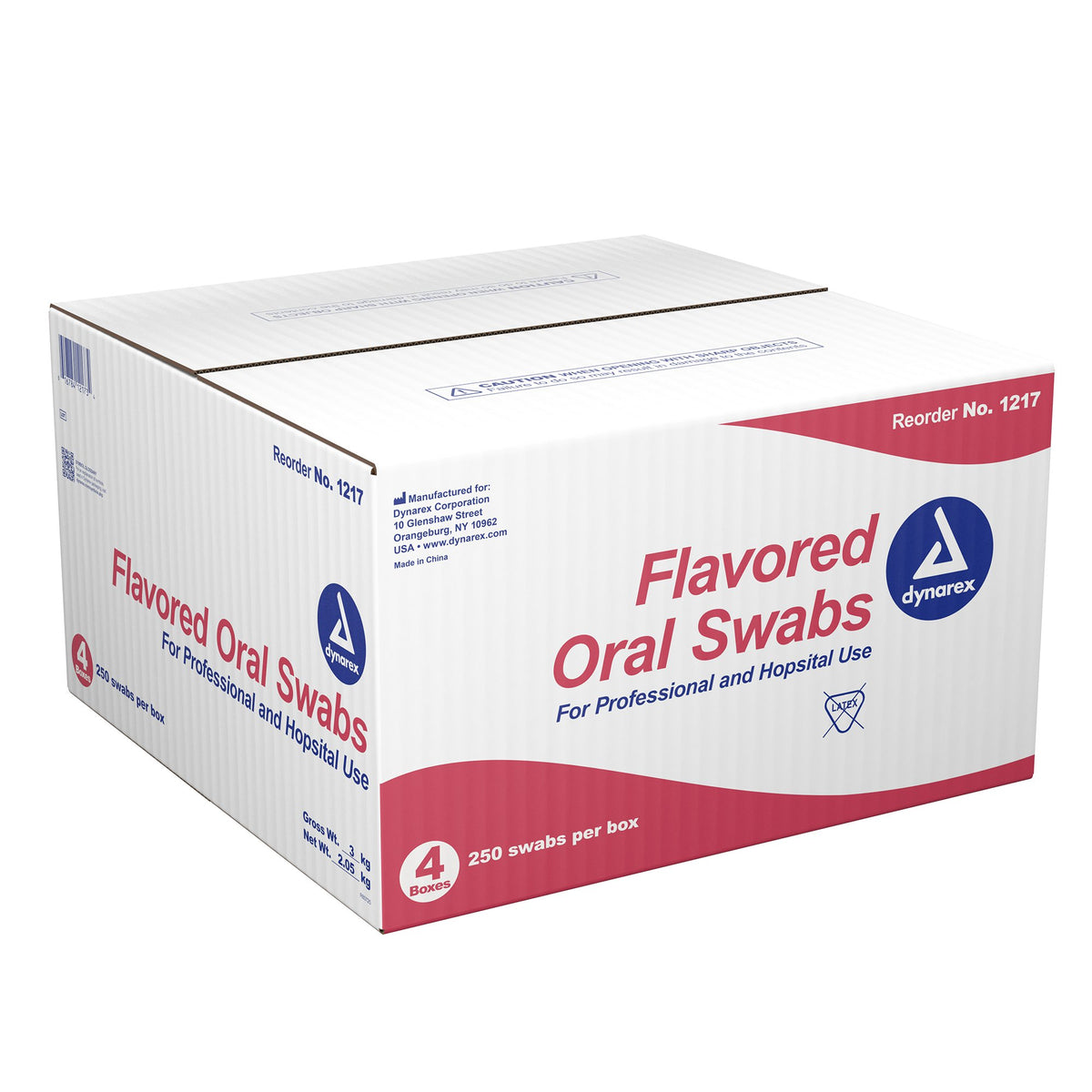 dynarex Oral Swabsticks with Dentrifice-Oral Swab Dynarex Dentifrice Foam Tip 1 per Pack