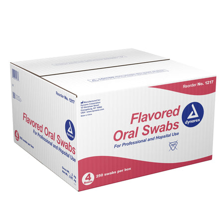 dynarex Oral Swabsticks with Dentrifice-Oral Swab Dynarex Dentifrice Foam Tip 1 per Pack