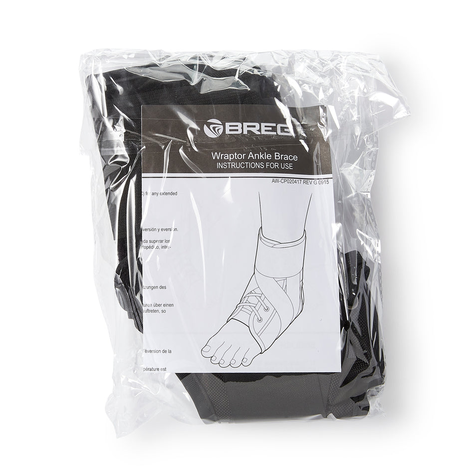 Breg� Wraptor Ankle Brace, Medium-Ankle Brace Breg� Wraptor Medium Lace-Up Male 9 to 11 / Female 10 to 12 Foot
