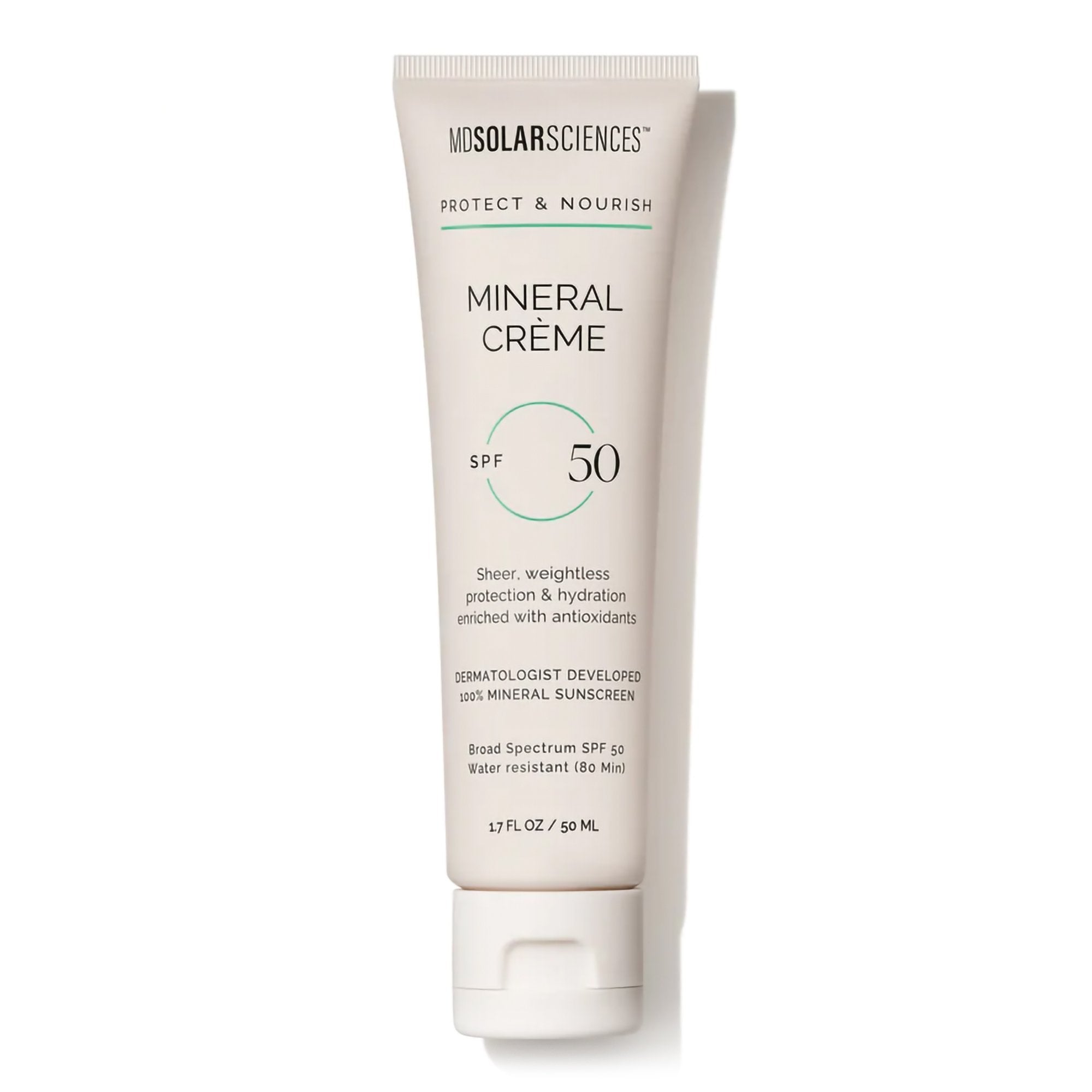 MDSolarSciences Mineral Crme Sunscreen-Sunscreen MDSolarSciences Mineral Crme SPF 50 Cream 1.7 oz. Tube