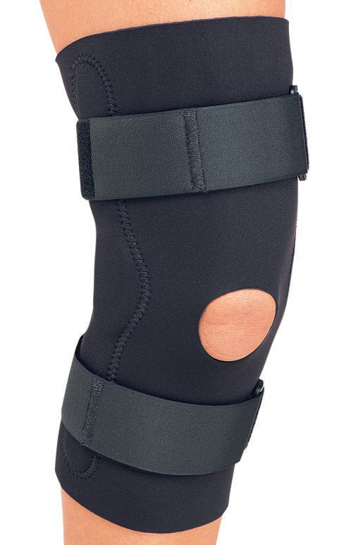 ProCare� Hinged Knee Brace, Large-Knee Brace ProCare� Large D-Ring / Hook and Loop Strap Closure 20-1/2 Inch to 23 Inch Thigh Circumference Left or Right Knee