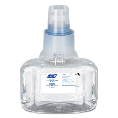 Purell Advanced Hand Sanitizer Foam, 70% Ethyl Alcohol, 700 mL Refill Bottle-Hand Sanitizer Purell Advanced 700 mL Ethyl Alcohol Foaming Dispenser Refill Bottle