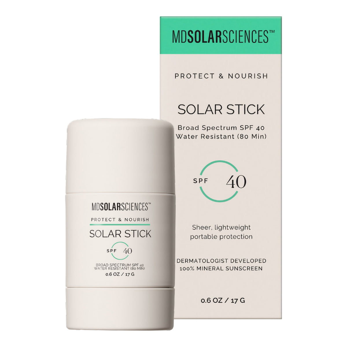 MDSolarSciences Solar Stick Sunscreen-Sunscreen MDSolarSciences Solar Stick SPF 40 Stick 0.6 oz. Tube