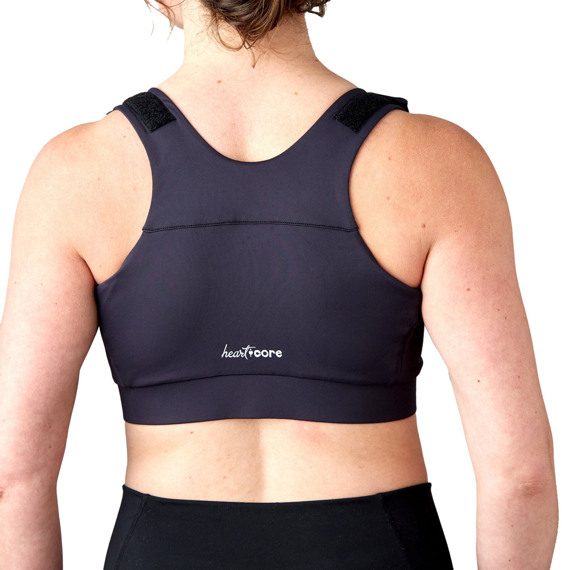 Shirl Post Surgical Bra, Black, Super Queen-Post-Surgical Bra Shirl Black Super Queen Size