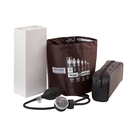 McKesson Lumeon Aneroid Sphygmomanometer-Aneroid Sphygmomanometer Unit McKesson LUMEON Thigh Cuff Nylon Cuff 40 - 66 cm Pocket Aneroid