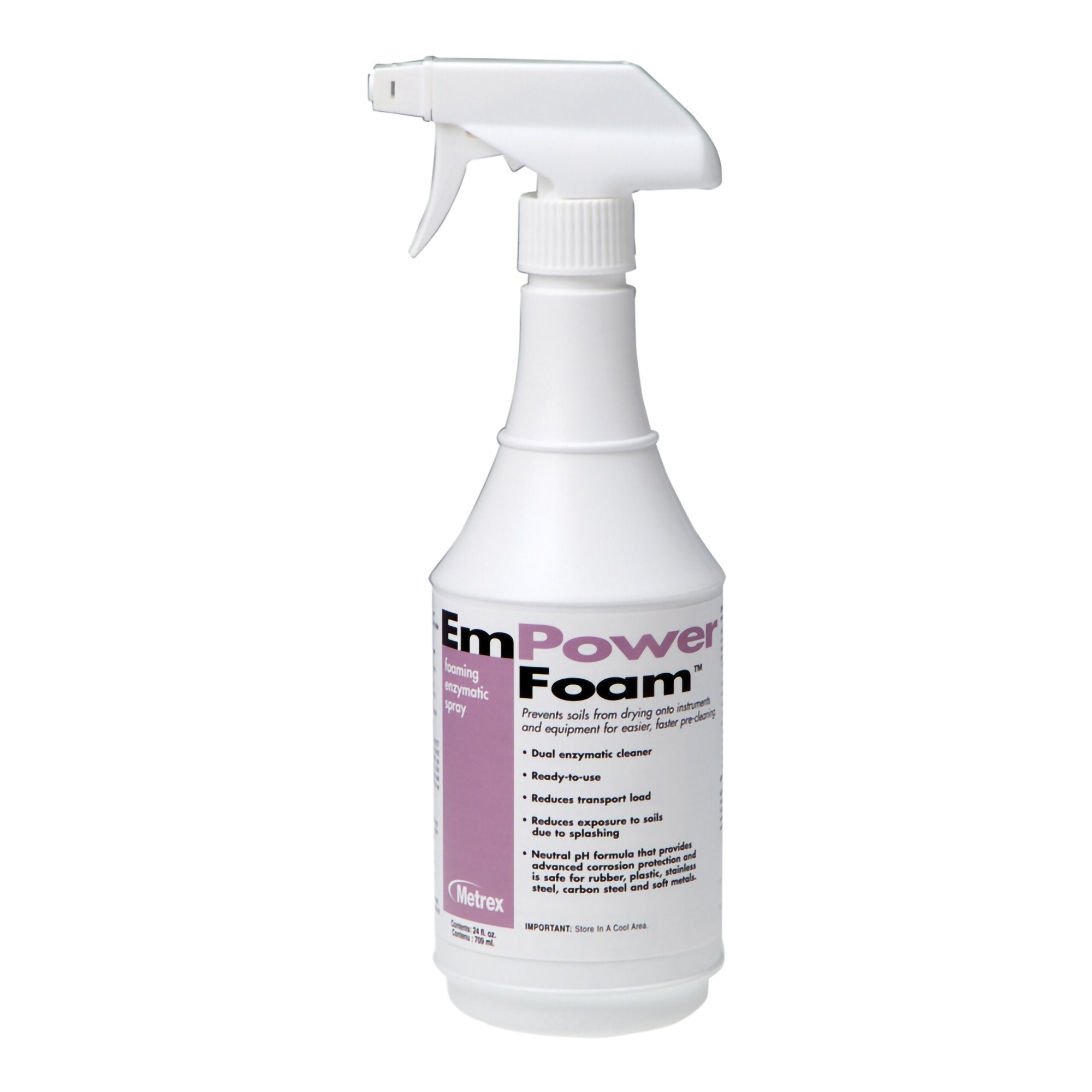 EmPower® Foam™ Dual Enzymatic Instrument Detergent, 24-ounce Spray Bottle - Instruments>Cleaners and Solutions>Instrument...