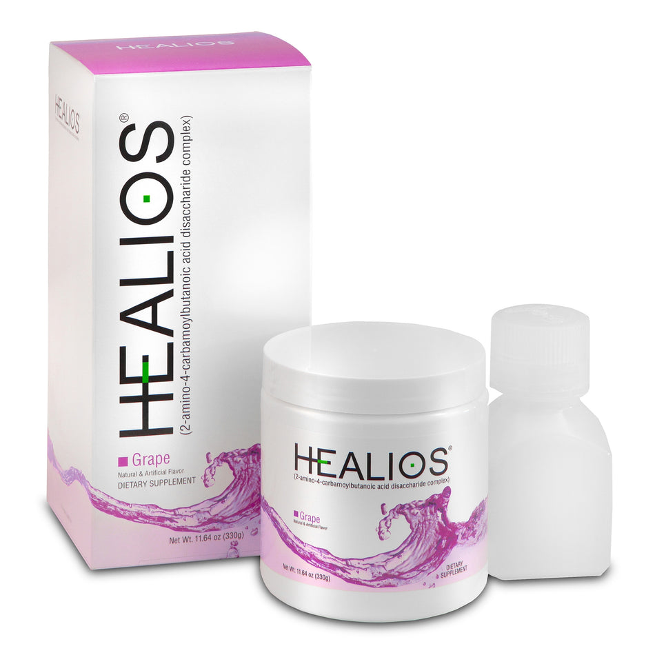 Healios Oral Health and Dietary Supplement Powder for Mouth Sores-Oral Supplement Healios Grape Flavor Powder 11.64 oz. Jar