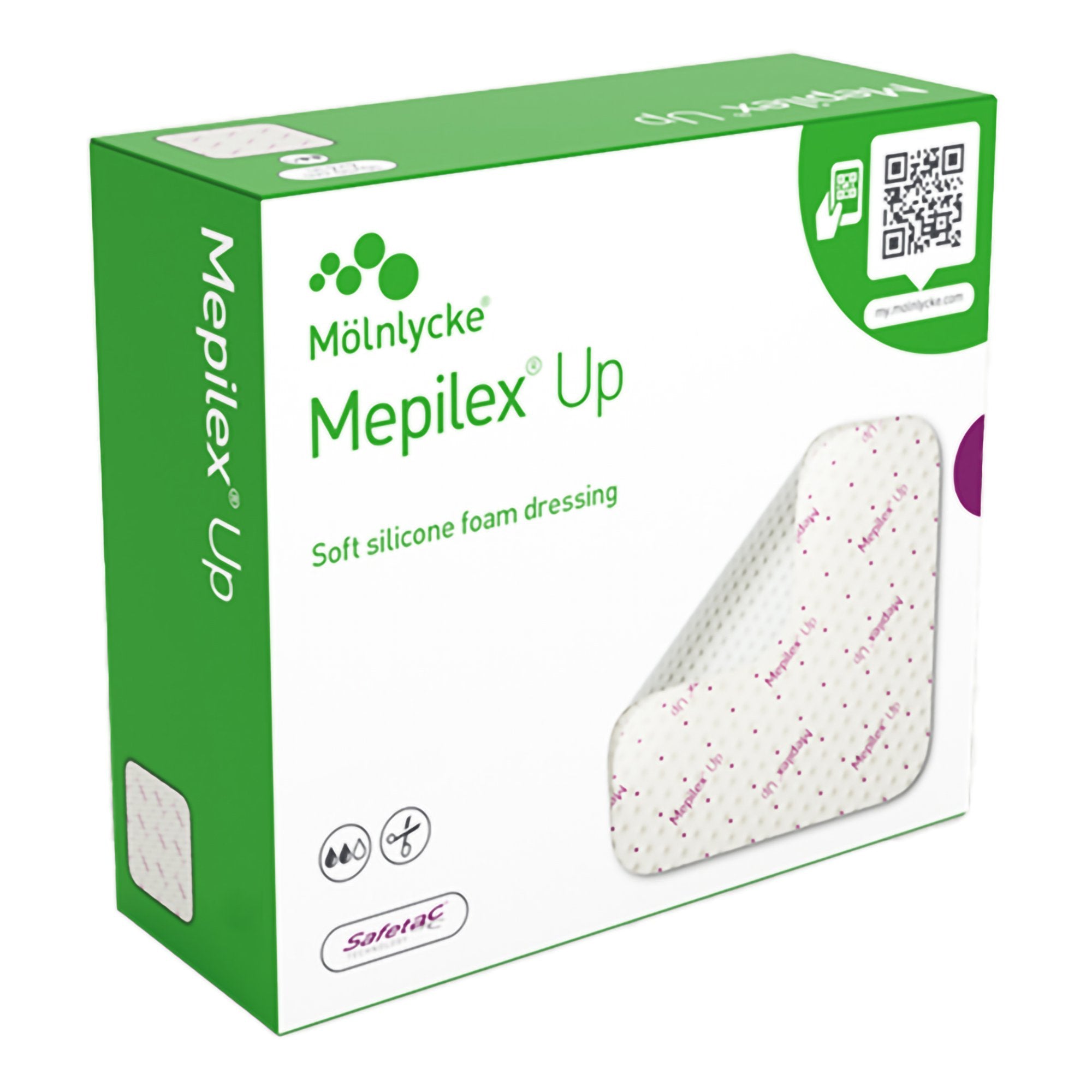 Mepilex® Up Foam Dressing, 10 x 10 Centimeter - Wound Care>Advanced Wound Care>Foam Dressings - Molnlycke