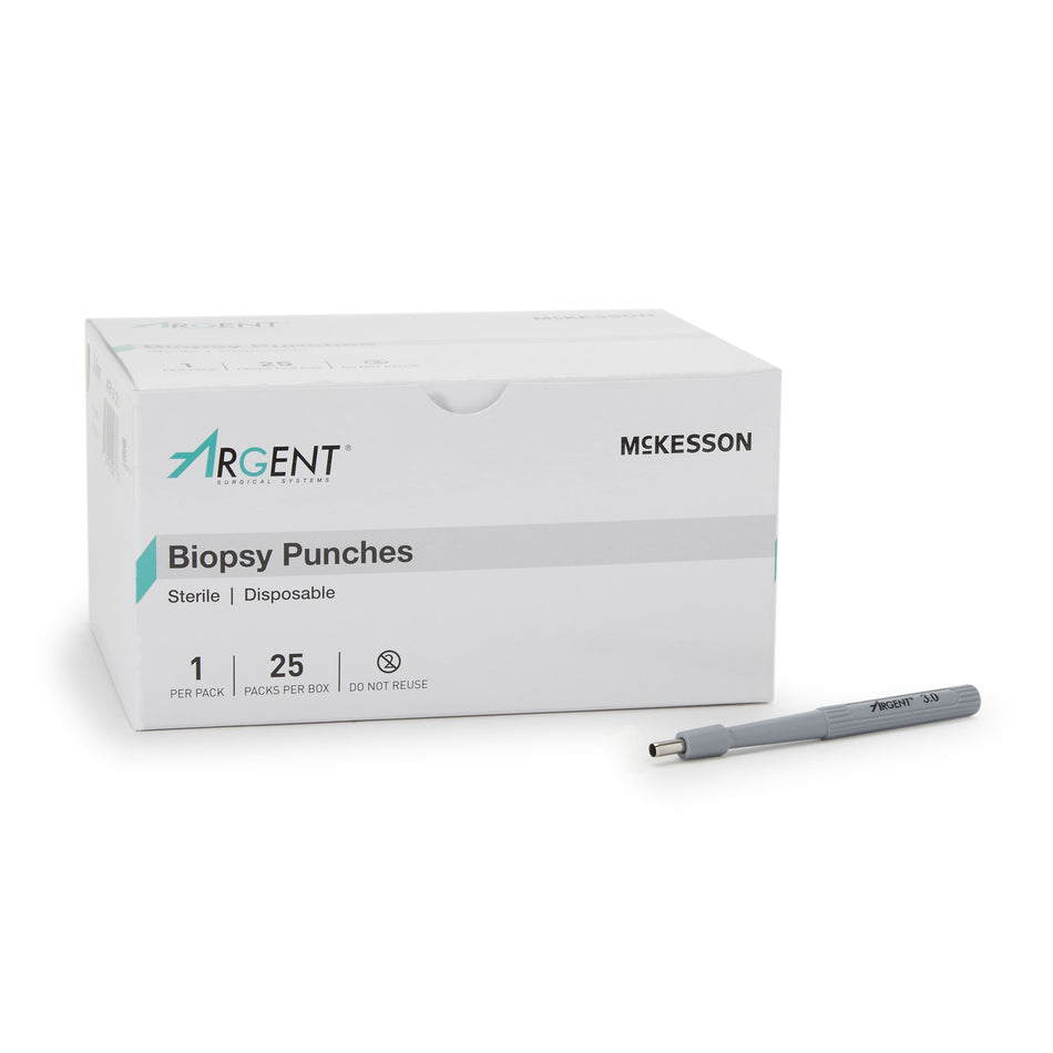 McKesson Argent Disposable Biopsy Punches, 3.0 mm-Biopsy Punch McKesson Argent Dermal 3 mm