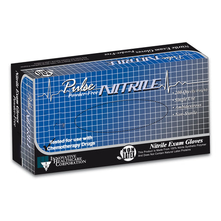 Pulse® Nitrile Exam Glove, Small, Aqua Blue - Gloves>Exam Gloves - Innovative Healthcare Corp