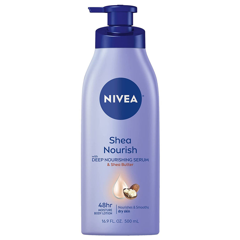 NIVEA� Shea Nourish Body Lotion, 16.9 oz.-Hand and Body Moisturizer Nivea� Shea Daily Moisture 16.9 oz. Pump Bottle Scented Lotion