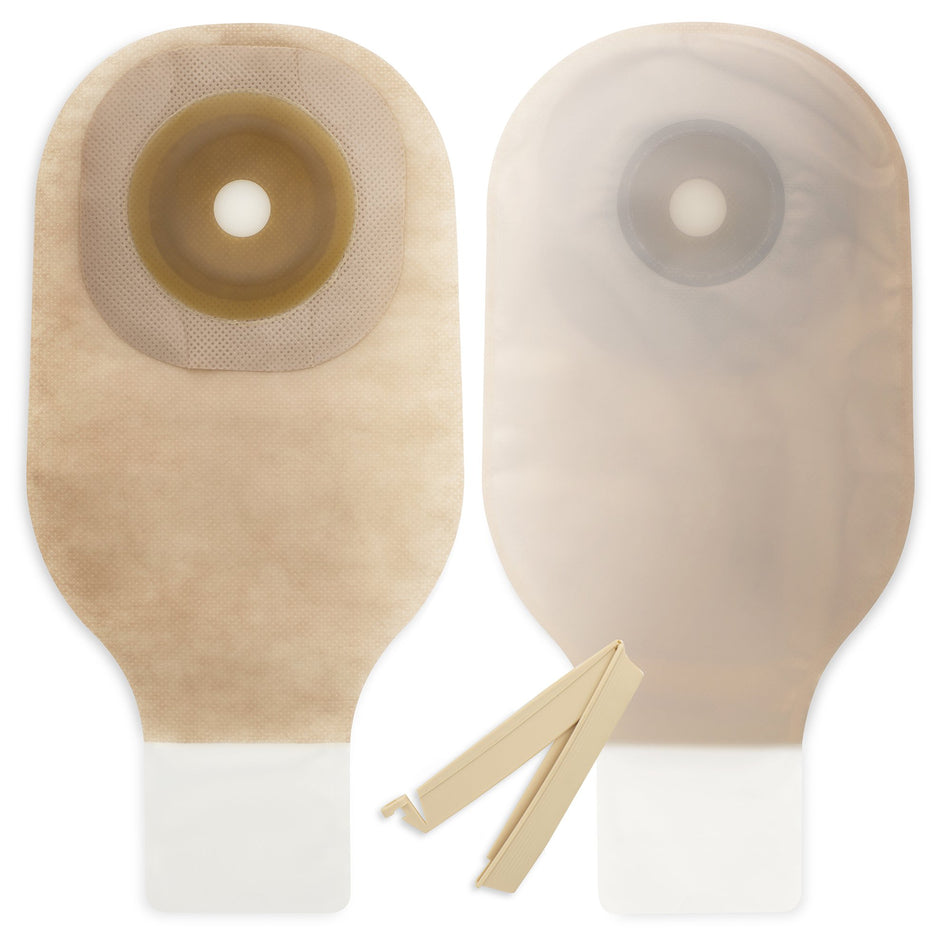 Premier Flextend One-Piece Drainable Transparent Colostomy Pouch, 12-Inch Length, 1 Inch Stoma-Colostomy Pouch Premier Flextend One-Piece System 12 Inch Length 1-1/4 Inch Stoma Drainable
