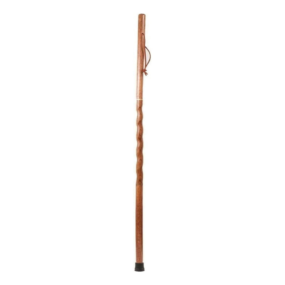 Brazos� Twisted Oak Traveler's Handcrafted Walking Stick, 55-Inch, Red-Walking Stick Brazos� Twisted Traveler's Stick Wood 55 Inch Height Red Oak